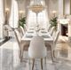 Michael Amini® London Place Creamy Pearl Rectangular Dining Table-1