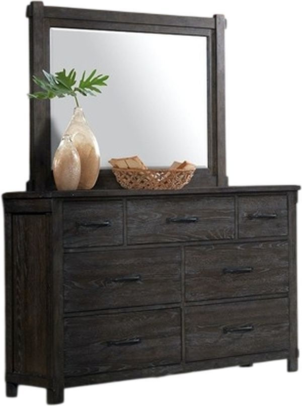 American Wholesale Furniture Scott 3-Piece Chocolate Queen Bedroom Set-3