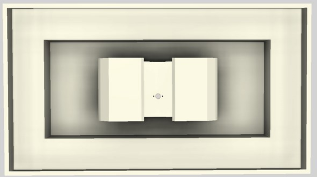 Vent-A-Hood® 54" Biscuit Contemporary Island Range Hood-3