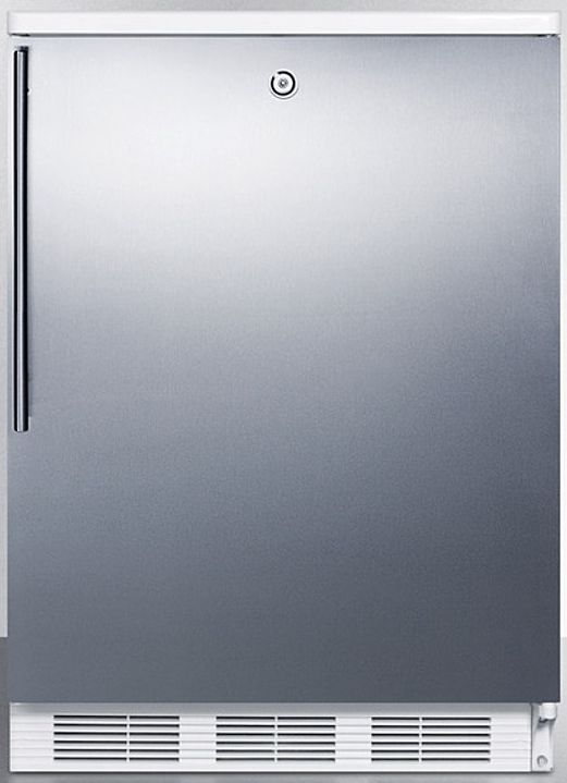 Accucold® by Summit® 24" 5.5 Cu. Ft. Stainless Steel Compact Refrigerator-0
