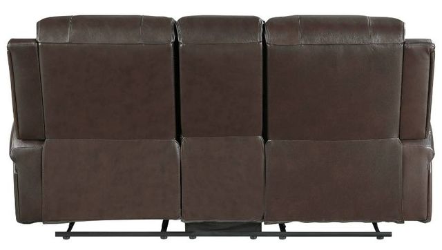 Homelegance® Austin Brown Double Manual Reclining Loveseat with Center Console-3