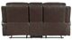 Homelegance® Austin Brown Double Manual Reclining Loveseat with Center Console-3