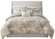 Olliix by Madison Park Beacon 7 Pieces Gray King Comforter Set-0