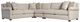 Bernhardt Barnes Bernhardt Living 4-Piece Beige L-Shape Sectional-1