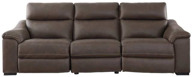 Signature Design by Ashley® Salvatore 3-Piece Chocolate Power Reclining Sofa-0