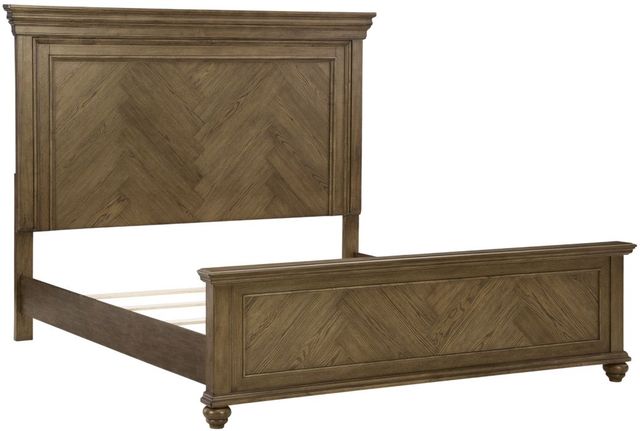 Signature Design by Ashley® Karallin Medium Brown Queen Panel Bed-2