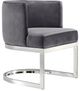 Meridian Furniture Gianna Gray/Chrome Velvet Dining Chair-0