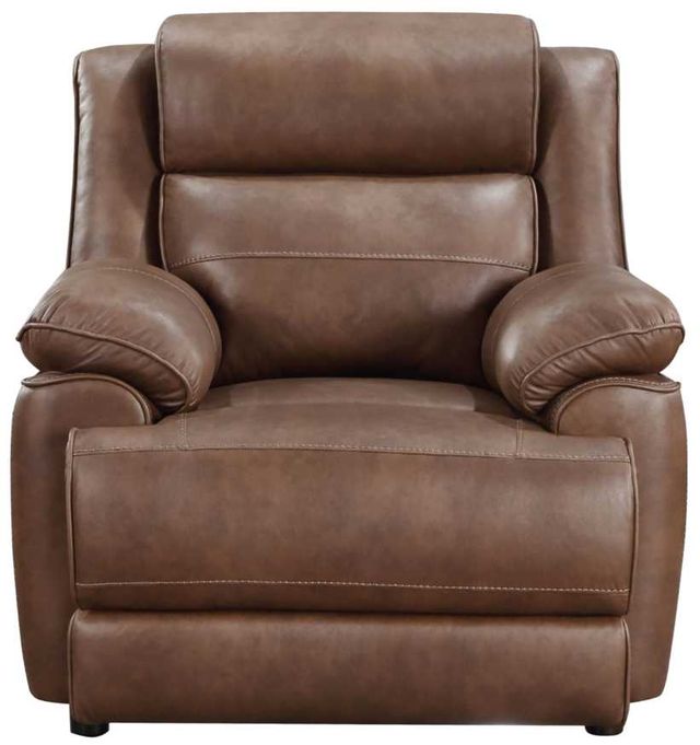 Coaster® Ellington Dark Brown Upholstered Padded Arm Accent Chair-1