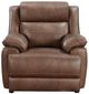 Coaster® Ellington Dark Brown Upholstered Padded Arm Accent Chair-1