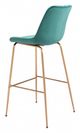 Zuo® Tony Green and Gold Bar Chair-3