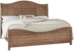 Vaughan-Bassett Cool Farmhouse Natural Queen Sleigh Bed