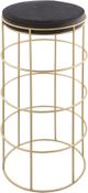 Meridian Furniture Rebar Grey Velvet Bar Stool-0