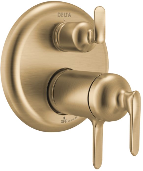 Delta Bonacci™ 17T Series Lumicoat® Champagne Bronze 6-Setting Integrated Diverter Trim-0