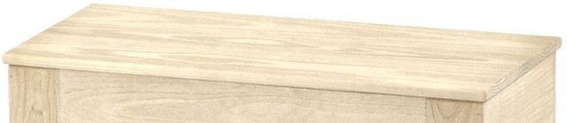 Crate Designs™ Furniture Unfinished Wood Top Storage Bench-1