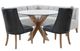 Powell® Auden 6-Piece Black/Gray/Natural Dining Set-1