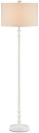 Currey & Company Gallo Antique White/Natural Floor Lamp-0