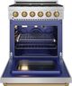 Thor Kitchen Gordon Ramsay Collection 30" Stainless Steel Pro Style Gas Range with Precision Knob Control and Bronze Trim-1