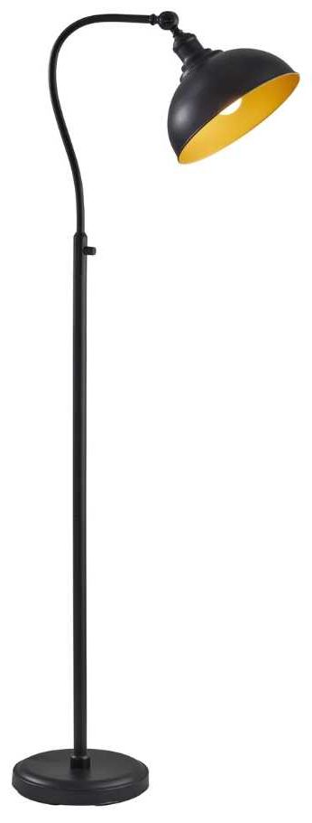 Adesso® Wallace Black Floor Lamp-0