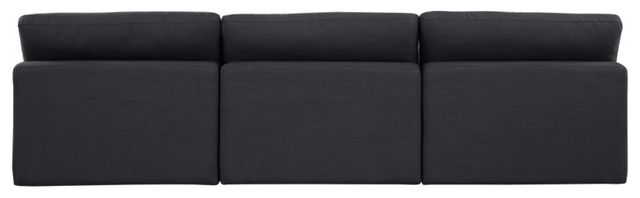 Meridian Furniture Comfy 3-Piece Black Armless Modular Sofa-2