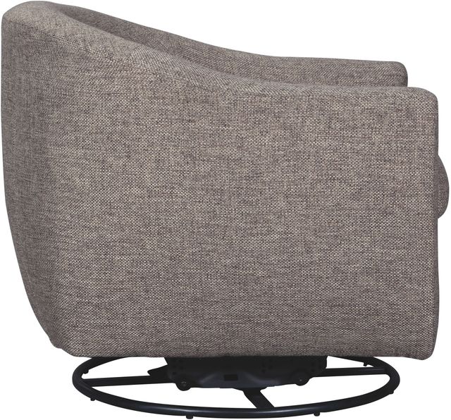 Signature Design by Ashley® Upshur Taupe Swivel Glider Accent Chair-2