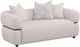 Coaster® Jeanette 73" Beige Upholstered Round Arm Loveseat-0