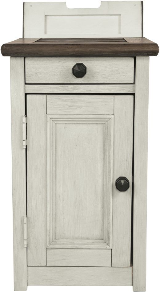 Signature Design by Ashley® Bolanburg Brown Chairside End Table with Antique White Base-4