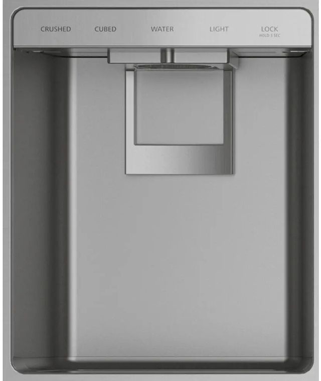 Monogram® 42 in. 24.5 Cu. Ft. Stainless Steel Built In Counter Depth Side-by-Side Refrigerator-3
