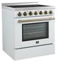 FORNO® Paolo 30" White Pro Style Electric Range-1
