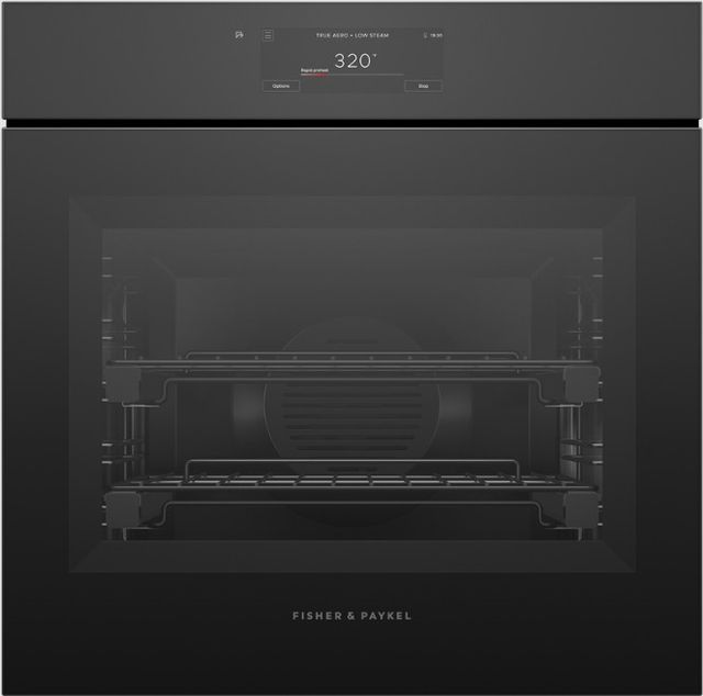 Fisher & Paykel Series 11 24” Black Glass Minimal Handleless Combi-Steam Oven-0