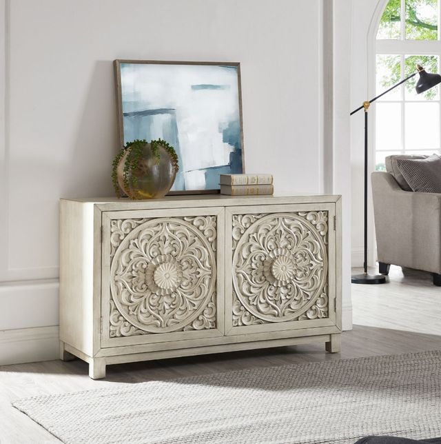 Liberty Furniture Sundance Antique Linen 46" Accent Cabinet-1