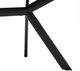 Armen Living Margot Dark Gray Dining Table with Black Metal Base -3
