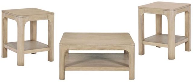 Coaster® Solano 3-Piece Weathered Mango Square Coffee Table Set-0