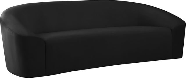 Meridian Furniture Riley Black Velvet Sofa-1