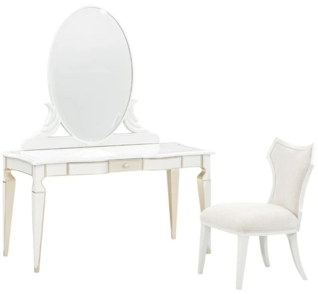 Michael Amini® La Marisia Creamy Pearl Vanity Set-0