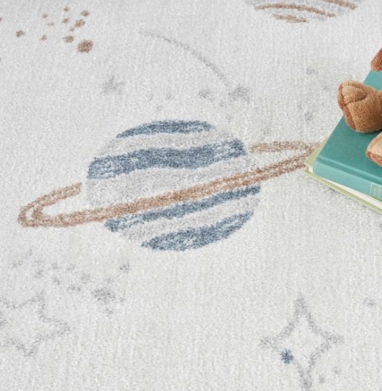 Nourison Home™ Astra Machine Washable Ivory Multicolor 5'x7' Area Rug-3