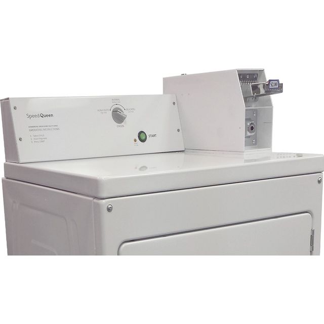 Speed Queen Commercial 7.4 Cu. Ft. Coin-Equipped Electric Dryer - White-1