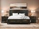 International Furniture Direct Teak Stained Dark Dresser-2