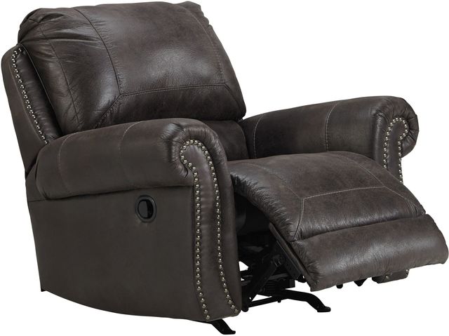Benchcraft® Breville Charcoal Rocker Recliner-1
