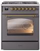 Ilve® Nostalgie II Series 30" Graphite Matte Pro Style Dual Fuel Range-2