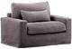 Dovetail Furniture Sylvie Stone Slipcovered Sofa Chair-0