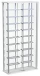 Coaster® Montara Chrome/White Curio Cabinet -0