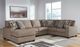 Signature Design by Ashley® Cannonbrook 3-Piece Nutmeg Left Arm Facing Chaise Sectional-4