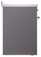 Ilve® Nostalgie II Noblesse 30'' Graphite Matte Pro Style Induction Range with Chrome Trim-2