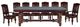Steve Silver Co. Antoinette 9-Piece Brown Cherry Dining Table Set-0