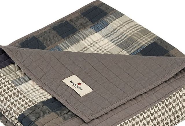 Olliix by Woolrich Tan Winter Hills Quilted Throw-1