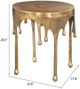 Zuo® Modern Drip Antique Brass Side Table-1