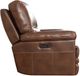 Flexsteel® David Pecan Power Glider Recliner with Power Headrest and Lumbar-2