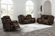 New Classic® Home Furnishings Nikko Brown Manual Glider Recliner-1