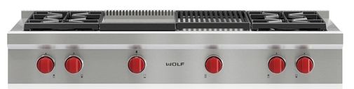 Wolf® 48" Pro Style Natural Gas Rangetop-0