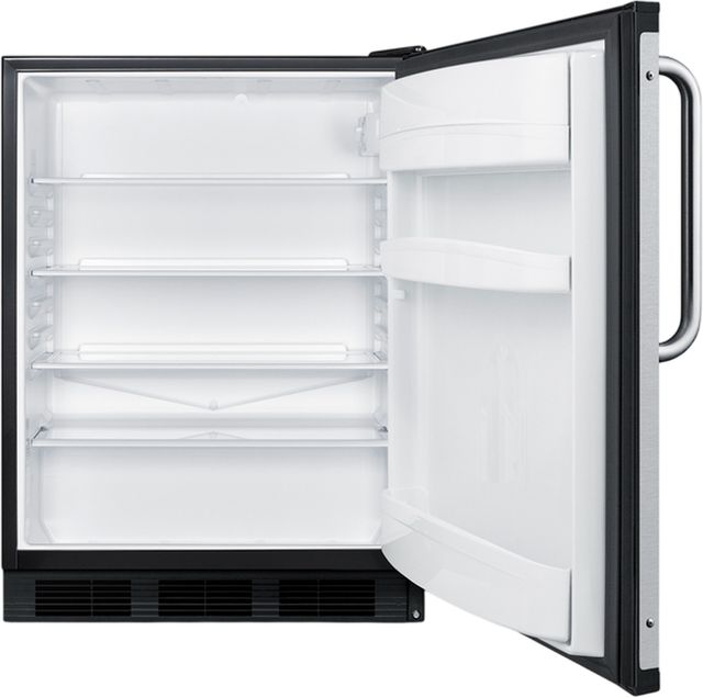 Summit® 24" 5.5 Cu. Ft. Black Commercial Refrigerator-2